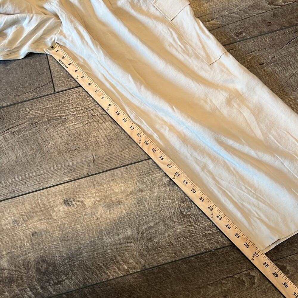 NWT Abercrombie & Fitch Wide Drapey Tailored Cargo Pant 34 Short - Picture 6 of 9